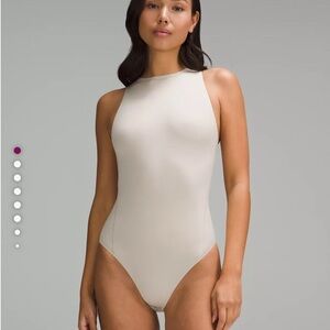 lululemon athletica Cream High Neck Bodysuit